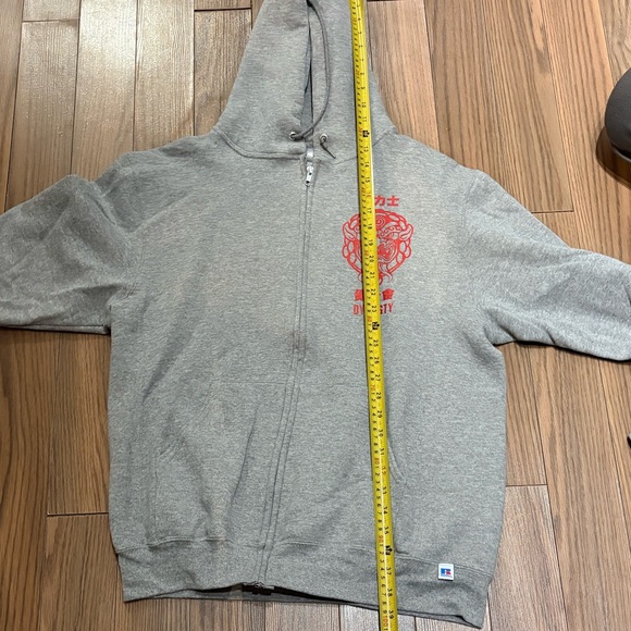 Russell Gray Hoodie with Dynasty Graphic - Picture 6 of 10